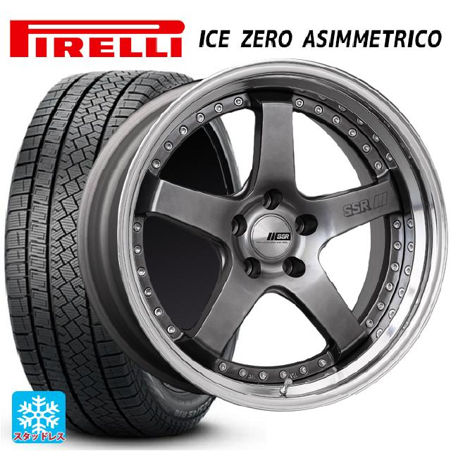 245/40R19 98H ピレリ アイスゼロ アシンメトリコ 正規品 タナベ SSR プロフェッサー SP4 チタンシルバー 19-8.5J 国産車用 スタッドレスタイヤホイール4本セット