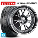 225/55R18 102H XL ピレリ ウインター アイスゼロ アシンメトリコ 正規品 タナベ SSR プロフェッサー MS3 チタンシルバー 18-7J 国産車用 スタッドレスタイヤホイール4本セット