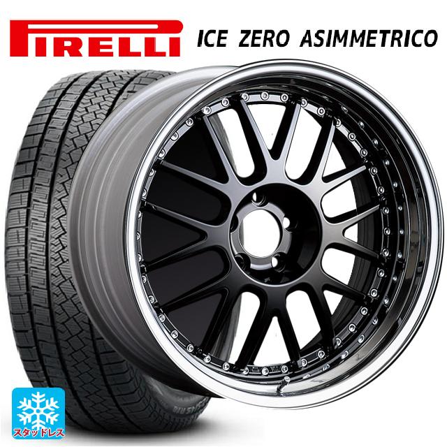 【5/9 20時〜 最大3万円OFFクーポン】2023年製 235/60R18 107H XL ピレリ ウインター アイスゼロ アシンメトリコ # 正規品 タナベ SSR プロフェッサー MS1 ブラック 18-7J 国産車用 スタッドレスタイヤホイール4本セット