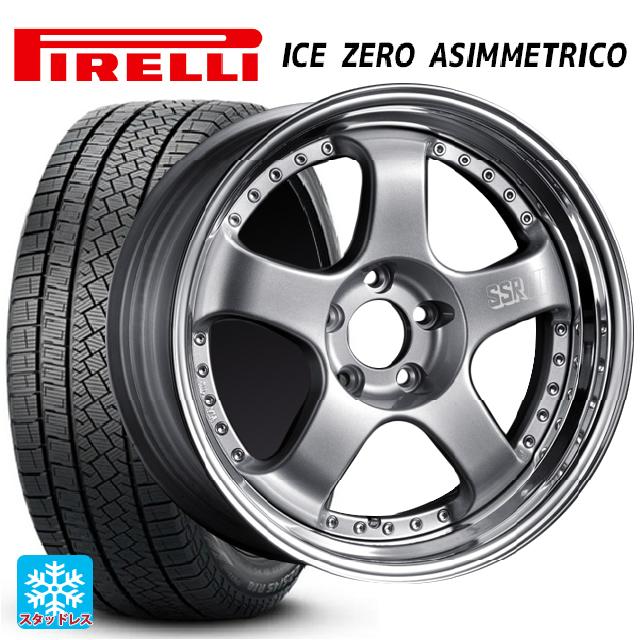 【4/27 23:59迄 最大3万円OFFクーポン】215/50R18 92H ピレリ アイスゼロ アシンメトリコ 正規品 タナベ SSR プロフェッサー SP1 シルバー 18-7J 国産車用 スタッドレスタイヤホイール4本セット