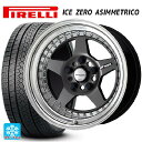 215/60R16 99H XL ピレリ アイスゼロ アシンメトリコ 正規品 ワーク マイスター CR01 MGM 16-6.5J 国産車用 スタッドレスタイヤホイール4本セット(2)