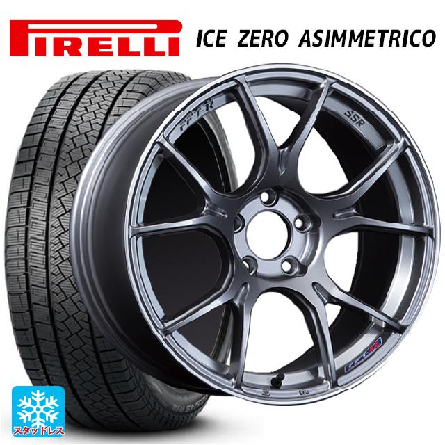【6/22 20時〜 全品P5倍＆クーポン】245/45R19 102H XL ピレリ アイスゼロ アシンメトリコ 正規品 タナベ SSR GT X02 ダークシルバー 19-8.5J 国産車用 スタッドレスタイヤホイール4本セット