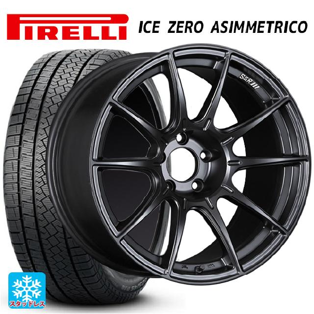 ホンダ ステップワゴン(RP6~8)用 2024年製 205/55R17 91H ピレリ アイスゼロ アシンメトリコ 正規品 タナベ SSR GT X01 フラットブラック 新品スタッドレスタイヤホイール 4本セット