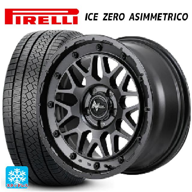 205/55R16 91H ピレリ アイスゼロ アシンメトリコ 正規品 エムアイディー ナイトロパワー M29 スティンガー # バレルブラック 16-7J 国産車用 スタッドレスタイヤホイール4本セット