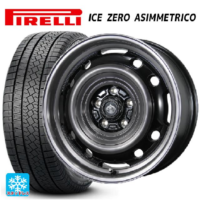 225/60R17 99H ピレリ アイスゼロ アシンメトリコ 正規品 トピー ランドフット XFG SC/P 17-7J 国産車用 スタッドレスタイヤホイール4本セット