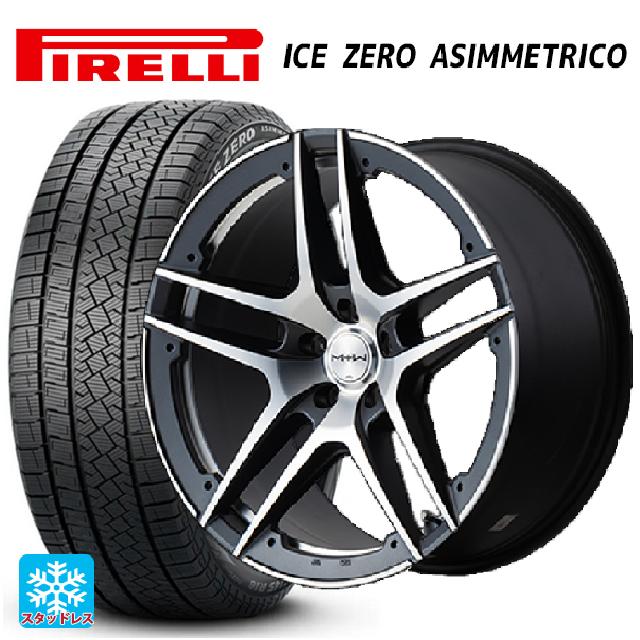 トヨタ プリウス(60系)用 225/45R19 92H ピレリ アイスゼロ アシンメトリコ 正規品 エムアイディー MTW TW025 SGM 新品スタッドレスタイヤホイール 4本セット