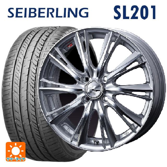 165/55R14 72V セイバーリング セイバーリング SL201(ブリヂストン工場生産） ウェッズ レオニス WX HSMC 14-4.5J 国産車用 サマータイヤホイール4本セット