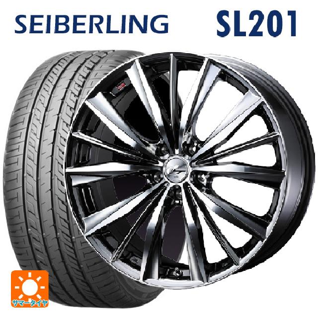 215/55R17 94V セイバーリング セイバーリング SL201(ブリヂストン工場生産） ウェッズ レオニス VX BMCMC 17-7J 国産車用 サマータイヤホイール4本セット