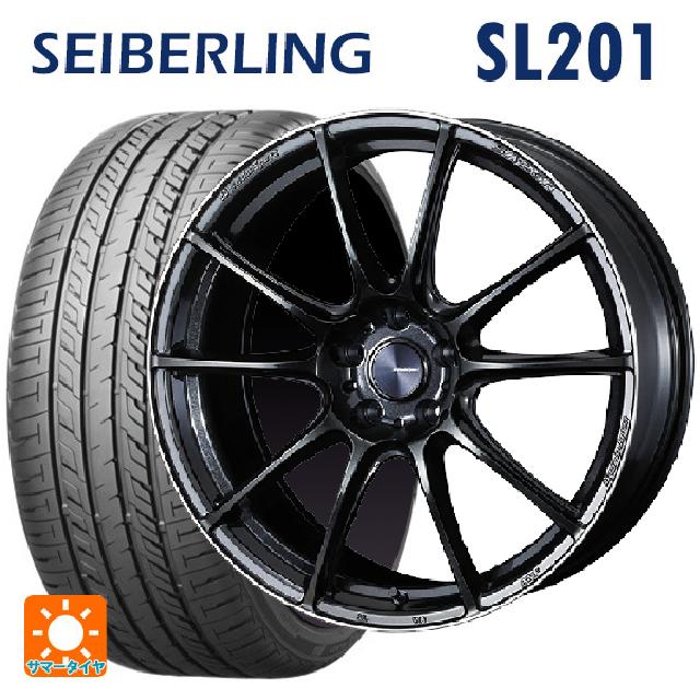 225/35R19 88W XL セイバーリング セイバーリング SL201(ブリヂストン工場生産） ウェッズ ウェッズスポーツ SA25R METAL BLACK/F 19-8J 国産車用 サマータイヤホイール4本セット