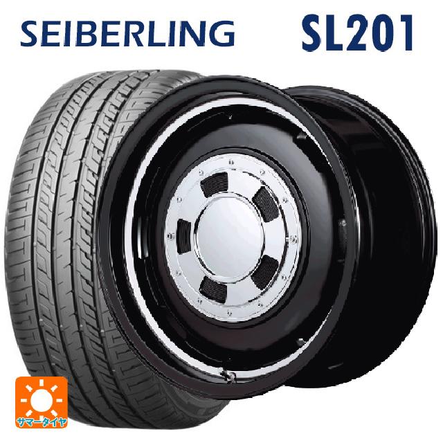 【6/15〜16限定 全品P5倍＆クーポン】165/60R14 75H セイバーリング セイバーリング SL201(ブリヂストン工場生産） エムアイディー ガルシア シスコ # セミグロスブラック＋リムヴァーレイポリッシュ 14-4.5J 国産車用 サマータイヤホイール4本セット