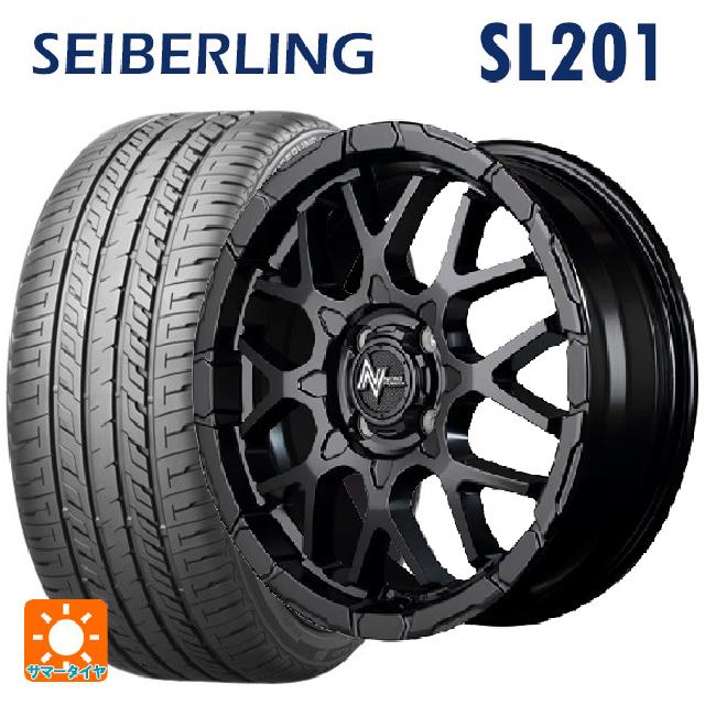 【6/15〜16限定 全品P5倍＆クーポン】165/50R15 73V セイバーリング セイバーリング SL201(ブリヂストン工場生産） エムアイディー ナイトロパワー M28バレットKC セミグロスブラック 15-5J 国産車用 サマータイヤホイール4本セット