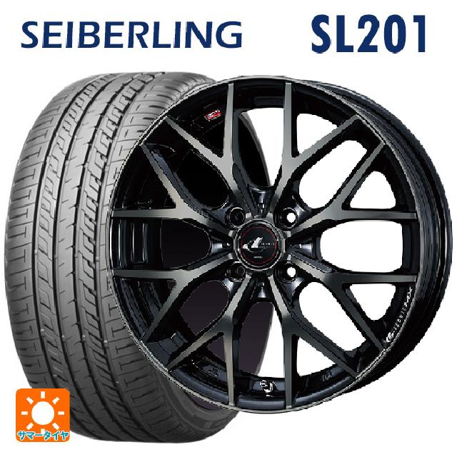 【6/11 1:59迄 全品ポイント5倍】195/55R15 85V セイバーリング セイバーリング SL201(ブリヂストン工場生産） ウェッズ レオニス MX PBMC/TI 15-5.5J 国産車用 サマータイヤホイール4本セット