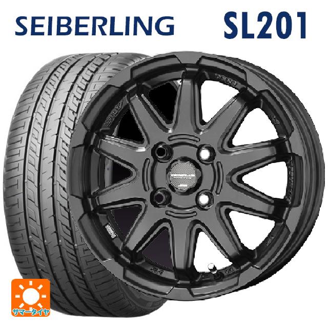 【6/22 20時〜 全品P5倍＆クーポン】165/55R14 72V セイバーリング セイバーリング SL201(ブリヂストン工場生産） 共豊 サーキュラー C10S マットブラック 14-4.5J 国産車用 サマータイヤホイール4本セット