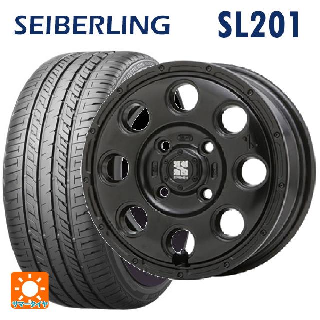 【6/20限定 全品P5倍＆クーポン】165/50R15 73V セイバーリング セイバーリング SL201(ブリヂストン工場生産） エムエルジェイ エクストリームJ KK03 Satin Black 15-4.5J 国産車用 サマータイヤホイール4本セット