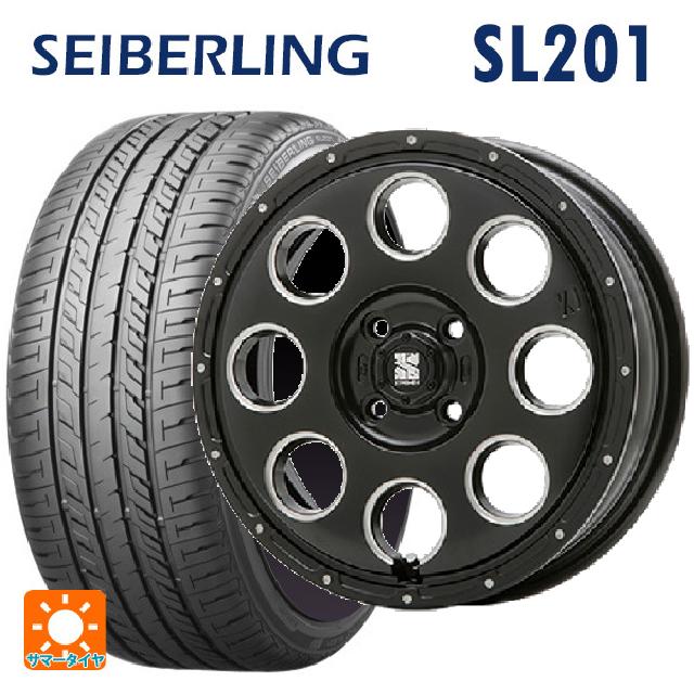 【6/15〜16限定 全品P5倍＆クーポン】165/55R15 75V セイバーリング セイバーリング SL201(ブリヂストン工場生産） エムエルジェイ エクストリームJ KK03 Black Milled 15-4.5J 国産車用 サマータイヤホイール4本セット