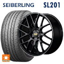 【4/28〜5/1 全品ポイント5倍】ミツビシ デリカD:5(3DA系)用 225/55R18 98V セイバーリング セイバーリング SL201(ブリヂストン工場生産) エムアイディー MID エクスクルーシブ 028F セミグロスブラック+リムエッジDC+ロゴマシニング 新品サマータイヤホイール 4本(2)