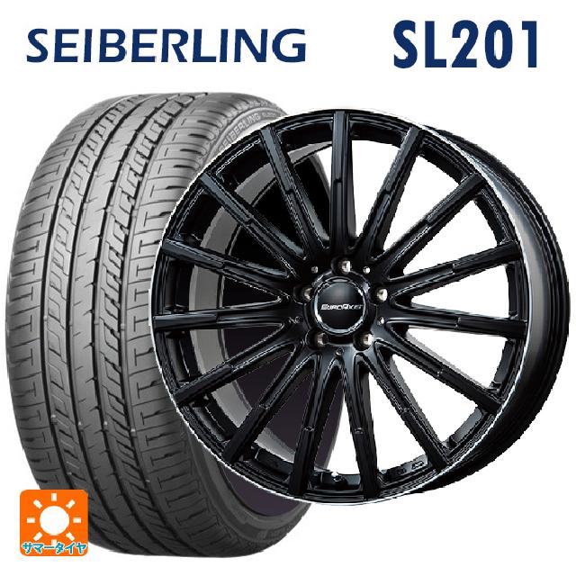 【最大3万円OFFクーポン 5/27 1:59迄】メルセデスベンツ Bクラス(W247)用 205/60R16 92H セイバーリング セイバーリング SL201(ブリヂストン工場生産） # エアフルト マットブラック/リムポリッシュ 新品サマータイヤホイール 4本セット