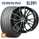 トヨタ スープラ(DB系)用 225/45R18 95W XL セイバーリング セイバーリング SL201(ブリヂストン工場生産） # エルツ ブラックポリッシュ 新品サマータイヤホイール 4本セット