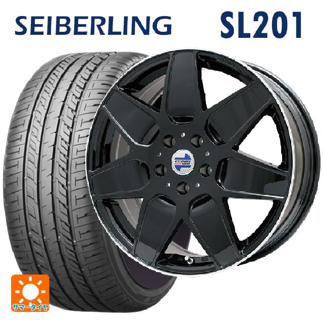 【6/15〜16限定 全品P5倍＆クーポン】ミニ ミニクラブマン(F54)用 225/45R17 91W セイバーリング セイバーリング SL201(ブリヂストン工場生産） ケレナーズ エムセブン グロスブラック/リムポリッシュ 新品サマータイヤホイール 4本セット