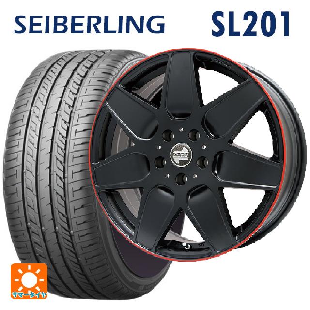 【6/15〜16限定 全品P5倍＆クーポン】ミニ ミニクロスオーバー(F60)用 225/50R18 95W セイバーリング セイバーリング SL201(ブリヂストン工場生産） ケレナーズ エムセブン マットブラック/リムレッドライン 新品サマータイヤホイール 4本セット