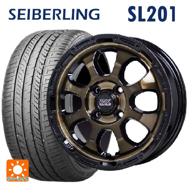 165/55R14 72V セイバーリング セイバーリング SL201(ブリヂストン工場生産） ホットスタッフ マッドクロス グレイス BRC/BK 14-4.5J 国産車用 サマータイヤホイール4本セット