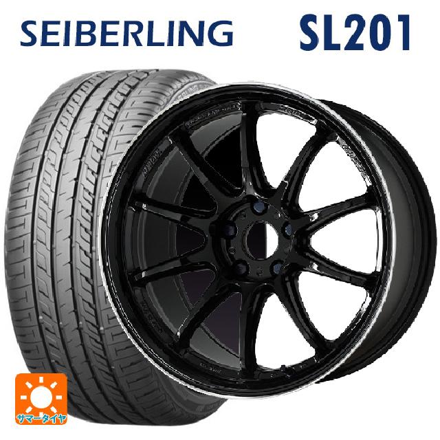 225/40R19 89W セイバーリング セイバーリング SL201(ブリヂストン工場生産） ワーク エモーション ZR10 BLKLC 19-8.5J 国産車用 サマータイヤホイール4本セット