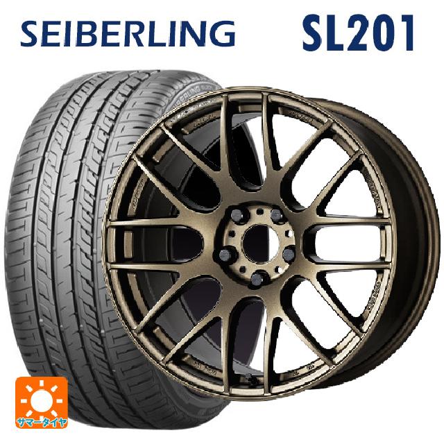 スバル レヴォーグ(VN系)用 225/45R18 95W XL セイバーリング セイバーリング SL201(ブリヂストン工場生産） # エモーション M8R AHG 新品サマータイヤホイール 4本セット