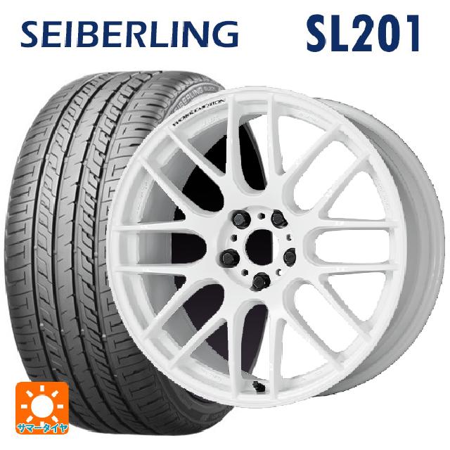 【最大3万円OFFクーポン 5/16 1:59迄】ホンダ ステップワゴン(RP6~8)用 225/40R18 92W XL セイバーリング セイバーリング SL201(ブリヂストン工場生産） エモーション M8R WHT 新品サマータイヤホイール 4本セット