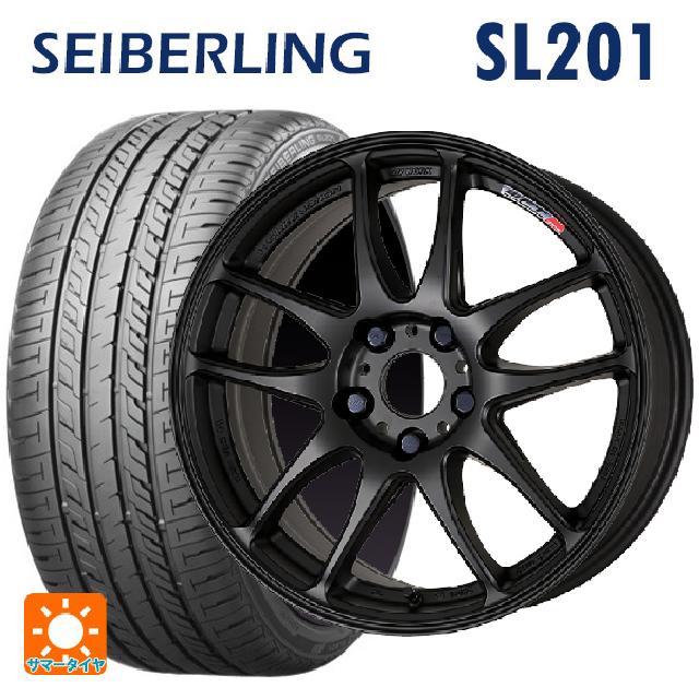 【6/22 20時〜 全品P5倍＆クーポン】215/45R18 89W セイバーリング セイバーリング SL201(ブリヂストン工場生産） ワーク エモーション CR極 MBL 18-7.5J 国産車用 サマータイヤホイール4本セット