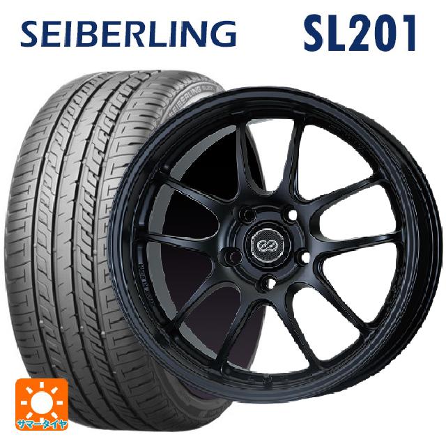 スズキ スイフトスポーツ(ZC33S)用 215/35R18 84W XL セイバーリング セイバーリング SL201(ブリヂストン工場生産） パフォーマンスライン PF01 マットブラック 新品サマータイヤホイール 4本セット