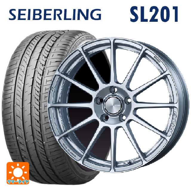 225/55R18 98V セイバーリング セイバーリング SL201(ブリヂストン工場生産） # エンケイ パフォーマンスライン PF03 スパークルシルバー 18-7J 国産車用 サマータイヤホイール4本セット