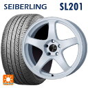 185/55R16 83V セイバーリング セイバーリング SL201(ブリヂストン工場生産） # エンケイ パフォーマンスライン PF05 W 16-6.5J 国産車用 サマータイヤホイール4本セット