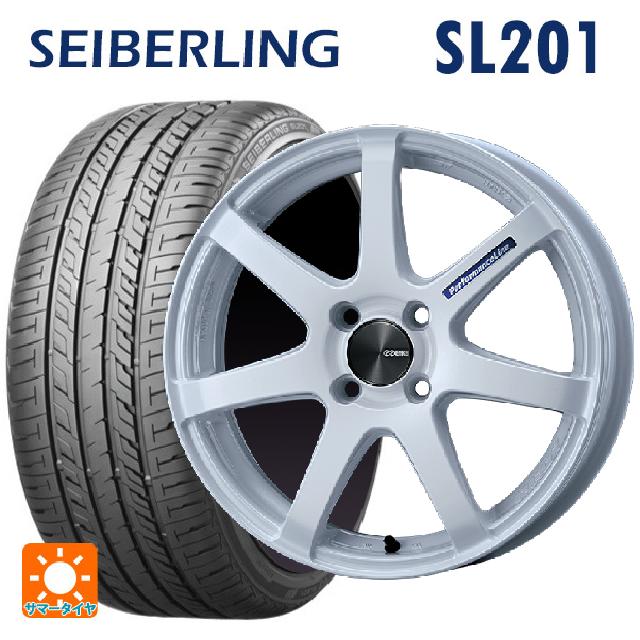 【6/22 20時〜 全品P5倍＆クーポン】165/45R16 74V XL セイバーリング セイバーリング SL201(ブリヂストン工場生産） エンケイ パフォーマンスライン PF07 WH 16-5J 国産車用 サマータイヤホイール4本セット