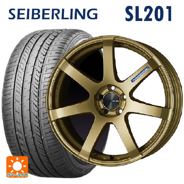 【6/22 20時〜 全品P5倍＆クーポン】165/45R16 74V XL セイバーリング セイバーリング SL201(ブリヂストン工場生産） エンケイ パフォーマンスライン PF07 GO 16-5J 国産車用 サマータイヤホイール4本セット