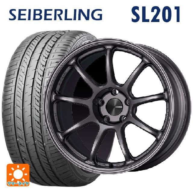 スバル レヴォーグ(VN系)用 225/45R18 95W XL セイバーリング セイバーリング SL201(ブリヂストン工場生産） # パフォーマンスライン PF09 DS 新品サマータイヤホイール 4本セット