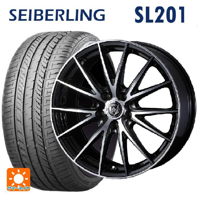 195/55R16 87V セイバーリング セイバーリング SL201(ブリヂストン工場生産） # ウェッズ ライツレー VS ブラックメタリックポリッシュ 16-6.5J 国産車用 サマータイヤホイール4本セット