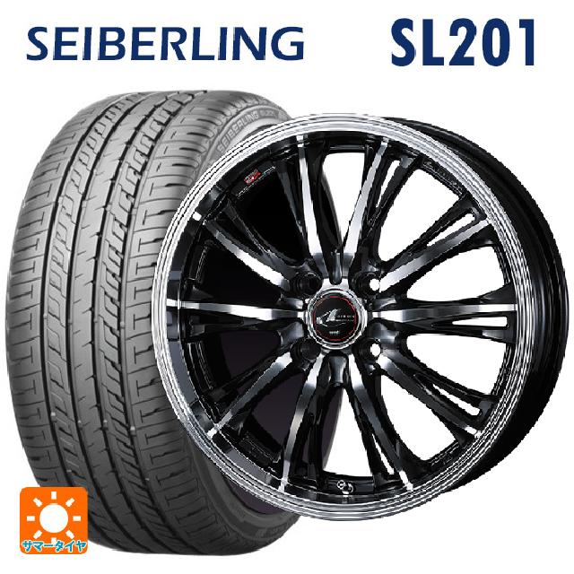 【6/11 1:59迄 全品ポイント5倍】165/45R16 74V XL セイバーリング セイバーリング SL201(ブリヂストン工場生産） ウェッズ レオニス RT PBMC 16-5J 国産車用 サマータイヤホイール4本セット