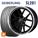 【5/9 20時〜 最大3万円OFFクーポン】スズキ スイフトスポーツ(ZC33S)用 215/35R18 84W XL セイバーリング セイバーリング SL201(ブリヂストン工場生産) ウェッズ ノヴァリス アセットS1 BLACK/RIM POLISH 新品サマータイヤホイール 4本セット(2)