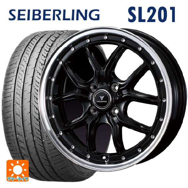 165/45R16 74V XL セイバーリング セイバーリング SL201(ブリヂストン工場生産） ウェッズ ノヴァリス アセットS1 BLACK/RIM POLISH 16-5J 国産車用 サマータイヤホイール4本セット