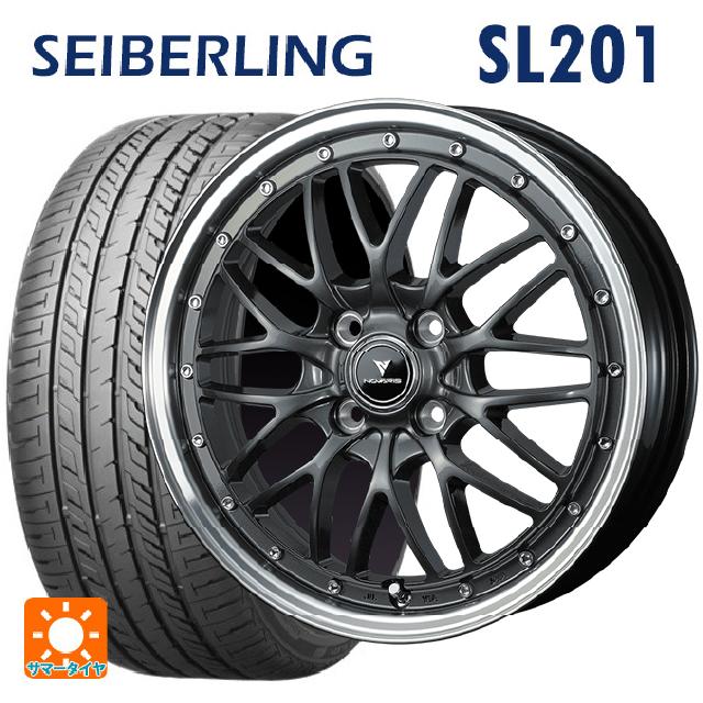 165/50R16 75V セイバーリング セイバーリング SL201(ブリヂストン工場生産） # ウェッズ ノヴァリス アセットエムワン ガンメタ/リムポリッシュ 16-5J 国産車用 サマータイヤホイール4本セット