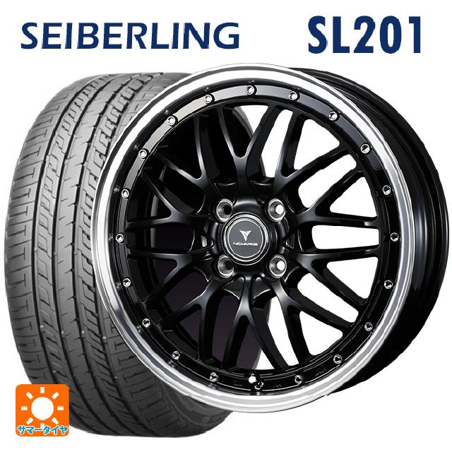 【6/22 20時〜 全品P5倍＆クーポン】165/50R16 75V セイバーリング セイバーリング SL201(ブリヂストン工場生産） ウェッズ ノヴァリス アセットエムワン ブラック/リムポリッシュ 16-5J 国産車用 サマータイヤホイール4本セット