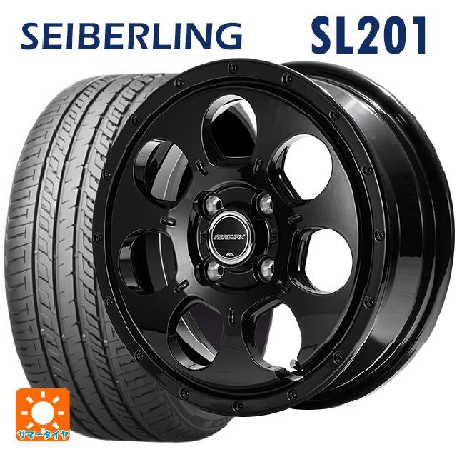 165/55R15 75V セイバーリング セイバーリング SL201(ブリヂストン工場生産） エムアイディー MIDホイール マッドエージェント セミグロスブラック 15-4.5J 国産車用 サマータイヤホイール4本セット