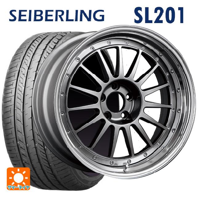 225/35R20 90Y XL セイバーリング セイバーリング SL201(ブリヂストン工場生産） タナベ SSR プロフェッサー TF1 チタンシルバー 20-8J 国産車用 サマータイヤホイール4本セット