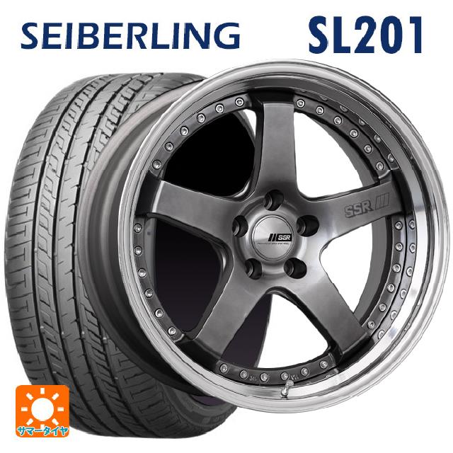 【6/22 20時〜 全品P5倍＆クーポン】225/35R19 88W XL セイバーリング セイバーリング SL201(ブリヂストン工場生産） タナベ SSR プロフェッサー SP4 チタンシルバー 19-8J 国産車用 サマータイヤホイール4本セット