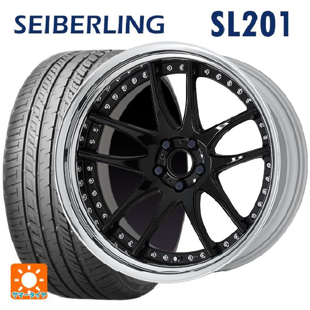 【6/15〜16限定 全品P5倍＆クーポン】225/35R20 90Y XL セイバーリング セイバーリング SL201(ブリヂストン工場生産） ワーク エモーション CR 3P BLK 20-8J 国産車用 サマータイヤホイール4本セット