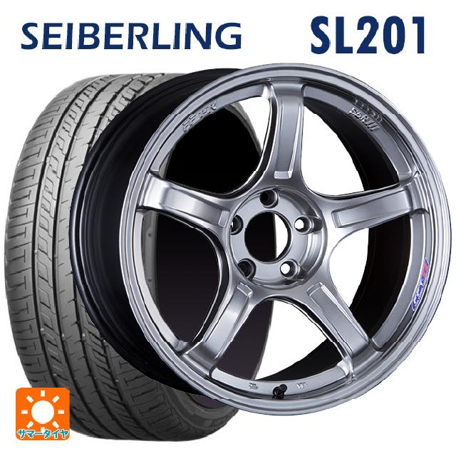 225/55R18 98V セイバーリング セイバーリング SL201(ブリヂストン工場生産） # タナベ SSR GT X03 クロムシルバー 18-7.5J 国産車用 サマータイヤホイール4本セット