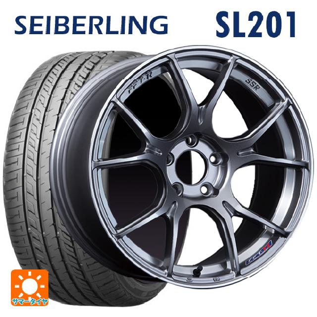 225/55R17 101V XL セイバーリング セイバーリング SL201(ブリヂストン工場生産） # タナベ SSR GT X02 ダークシルバー 17-7J 国産車用 サマータイヤホイール4本セット