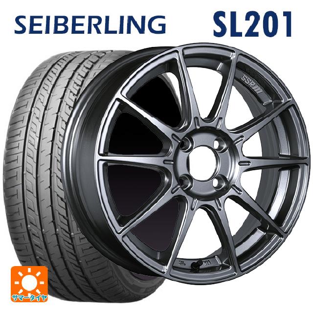 【6/15〜16限定 全品P5倍＆クーポン】165/45R16 74V XL セイバーリング セイバーリング SL201(ブリヂストン工場生産） タナベ SSR GT X01 ダークシルバー 16-5J 国産車用 サマータイヤホイール4本セット
