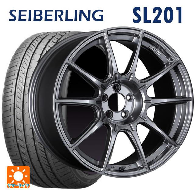 235/35R19 91W XL セイバーリング セイバーリング SL201(ブリヂストン工場生産） タナベ SSR GT X01 ダークシルバー 19-8.5J 国産車用 サマータイヤホイール4本セット