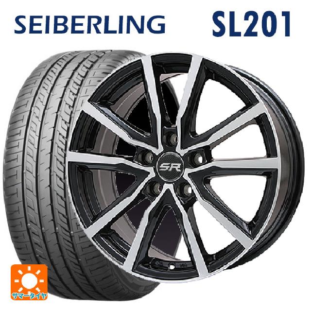 【最大3万円OFFクーポン 5/16 1:59迄】205/60R16 92H セイバーリング セイバーリング SL201(ブリヂストン工場生産） # エンケイ パフォーマンスライン PF06 マシニングブラック 16-6.5J 国産車用 サマータイヤホイール4本セット